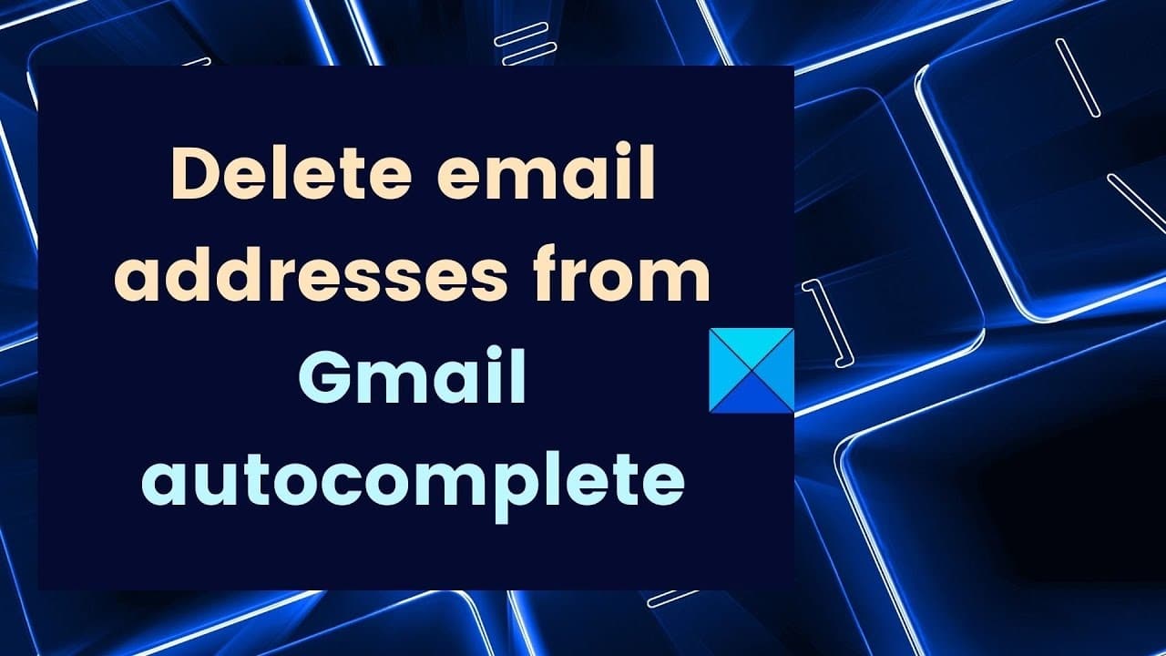 how can i delete an email address from gmail