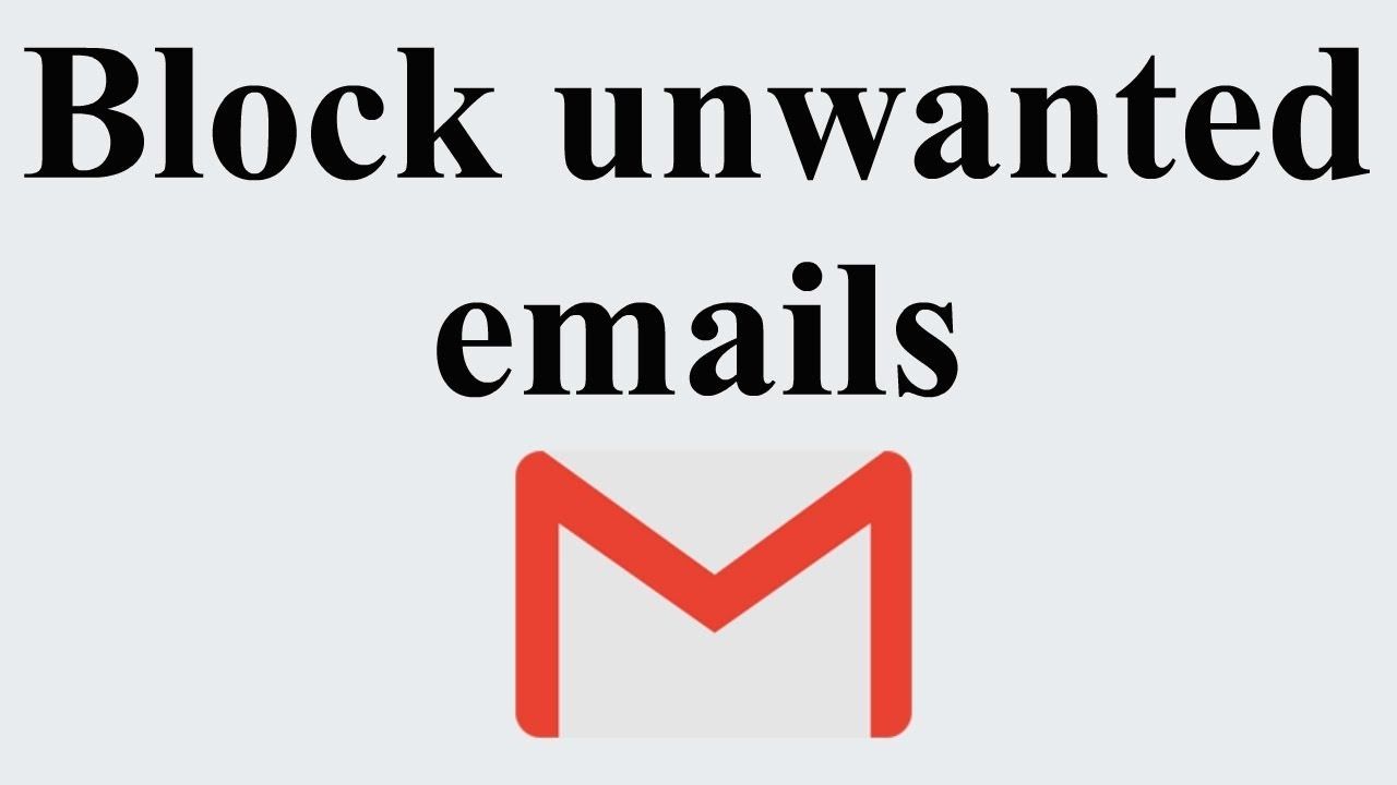 how do you block an email