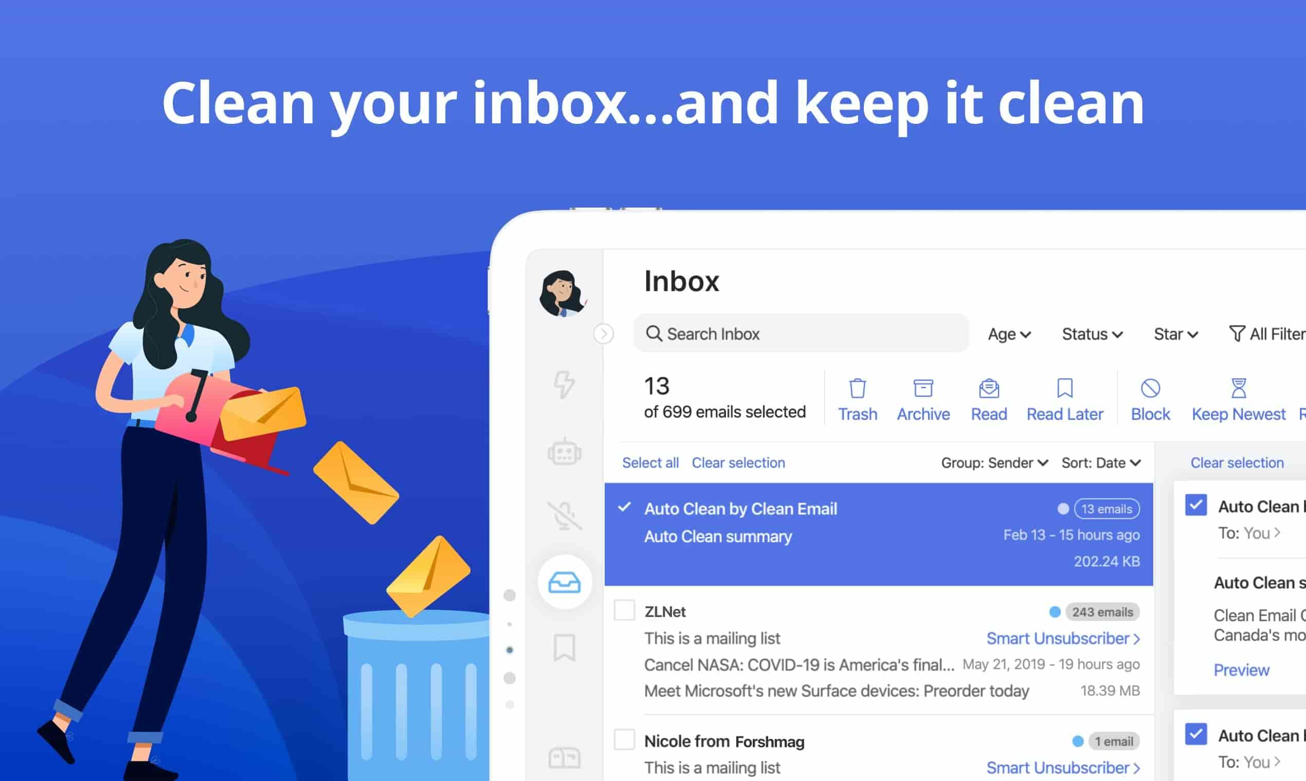 how do you clean up gmail inbox
