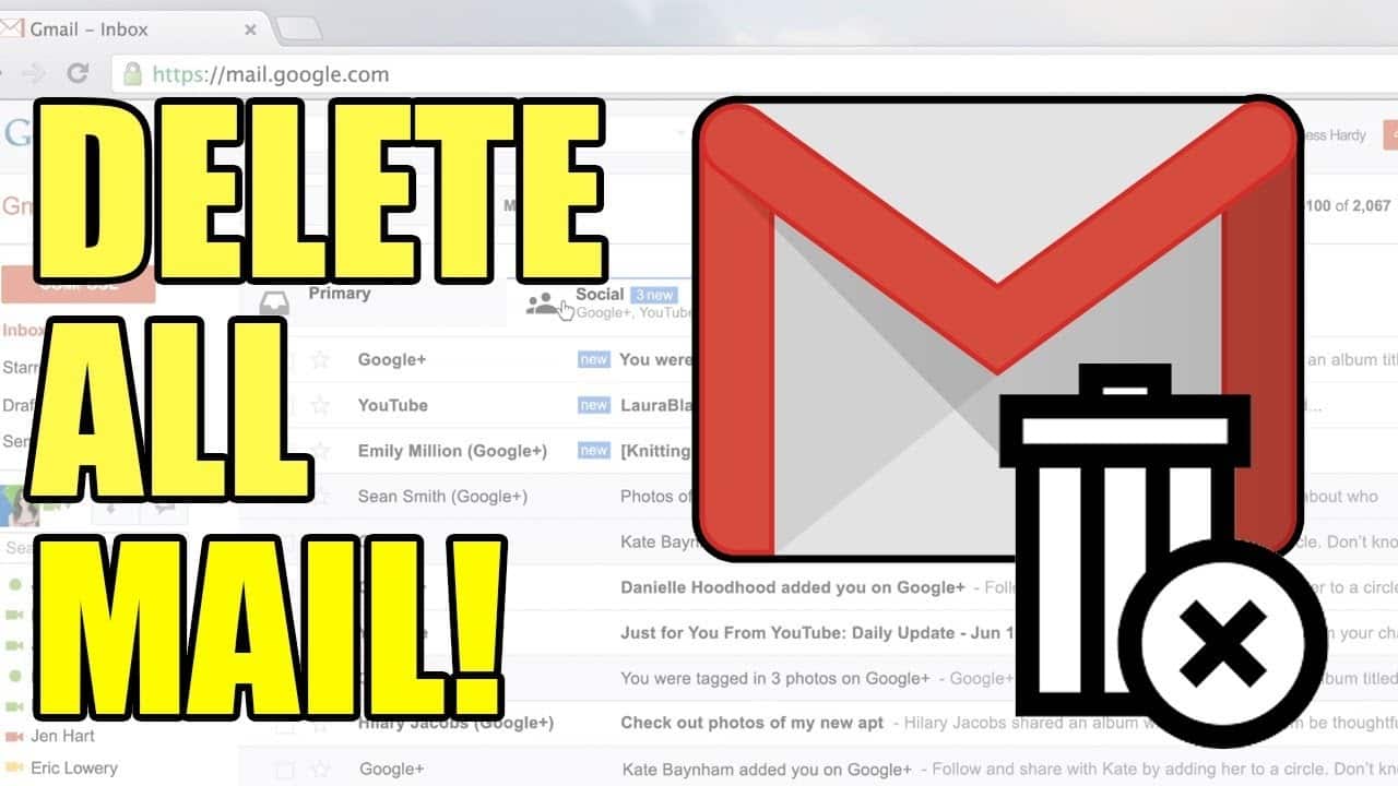 how to bulk delete emails in gmail