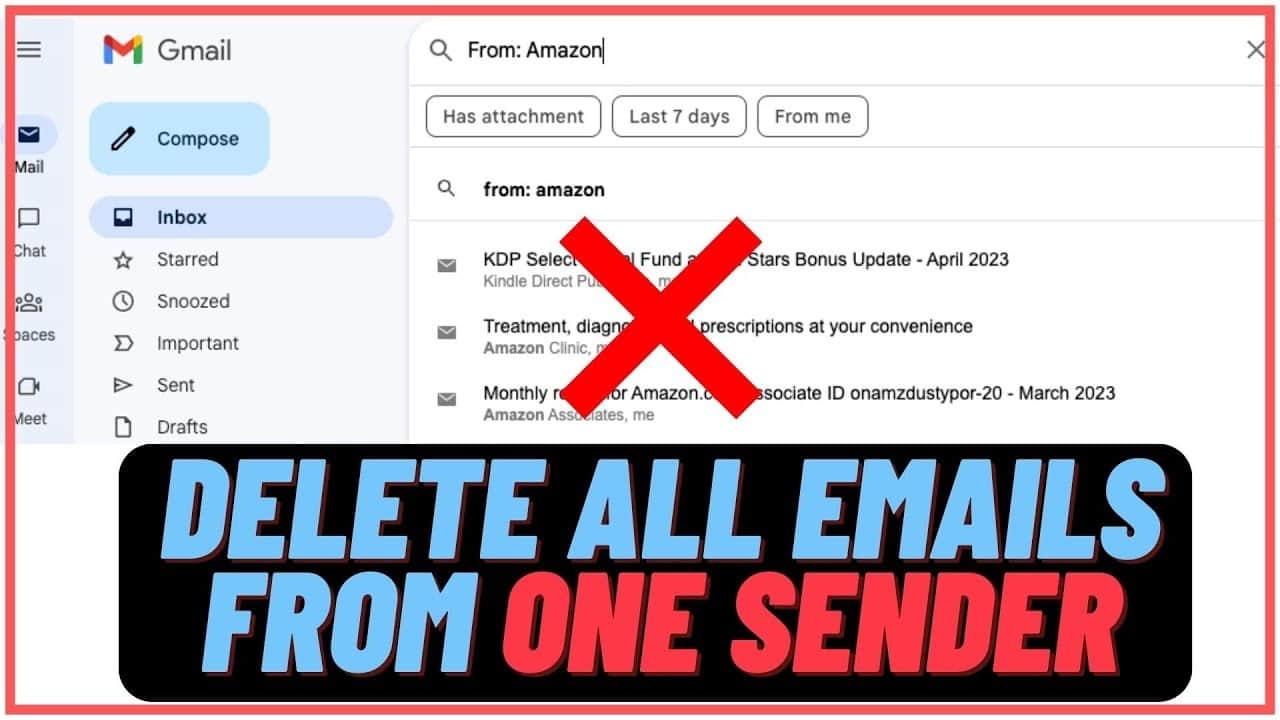 how to delete mass emails from gmail
