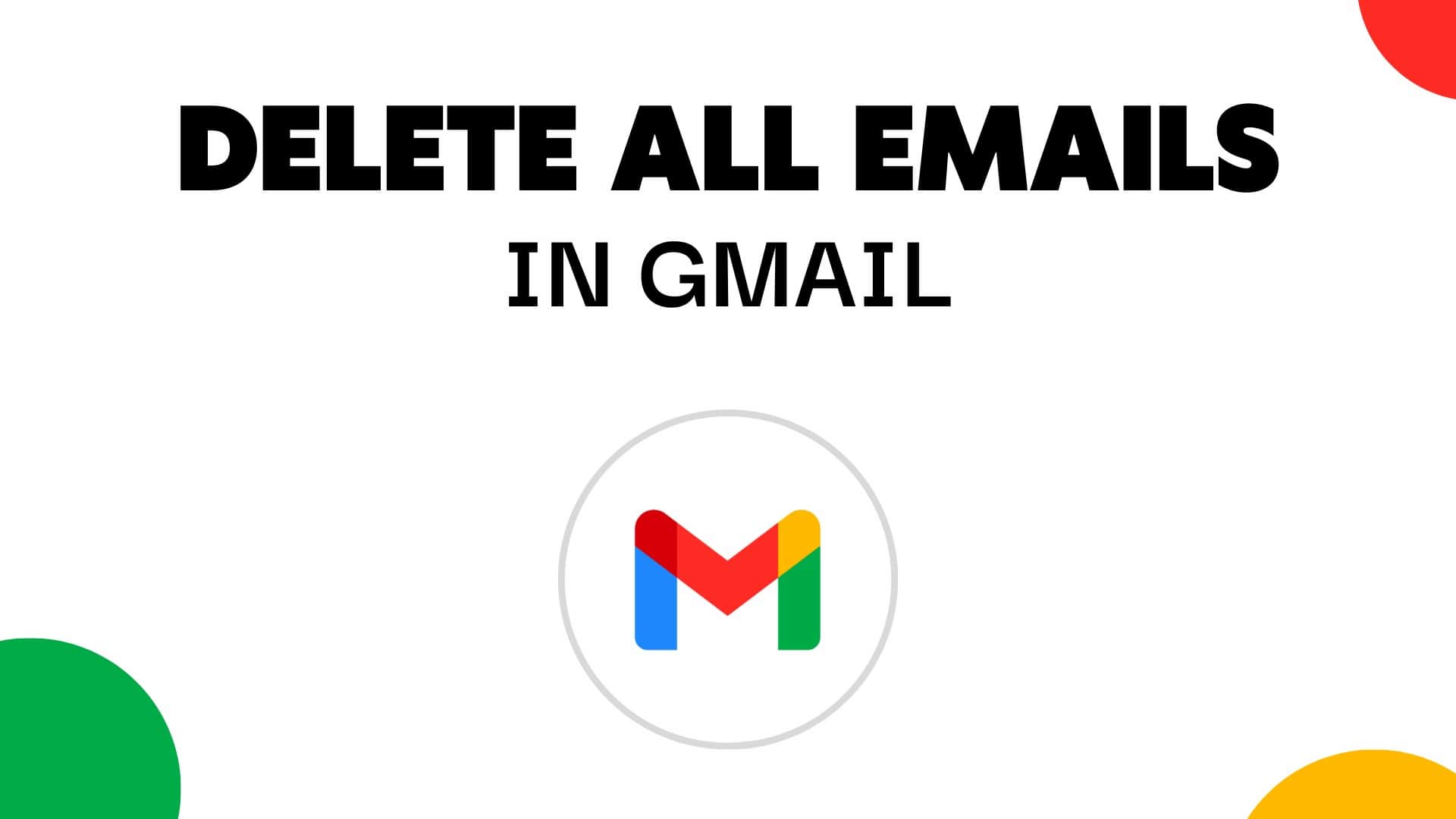 how to mass delete emails on gmail