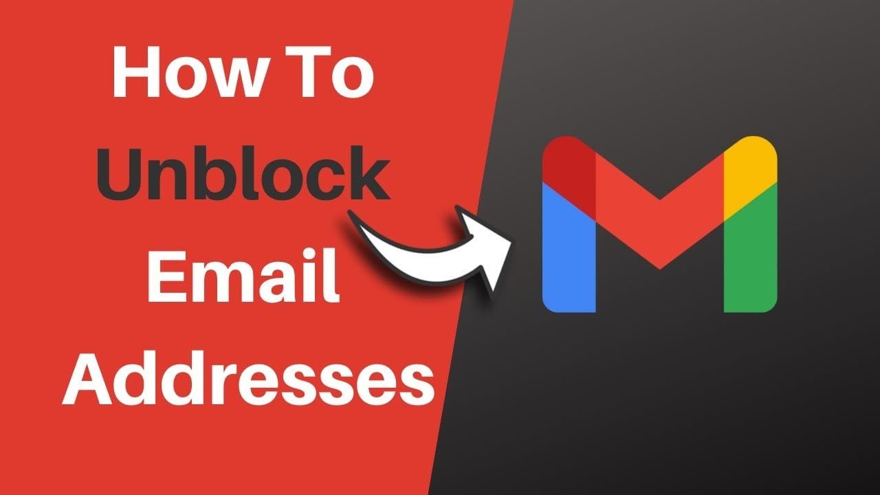 unblock sender gmail